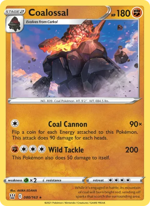 Coalossal [Coal Cannon | Wild Tackle]