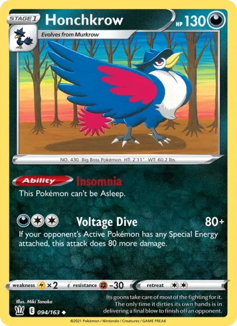 Honchkrow [Insomnia | Voltage Dive]