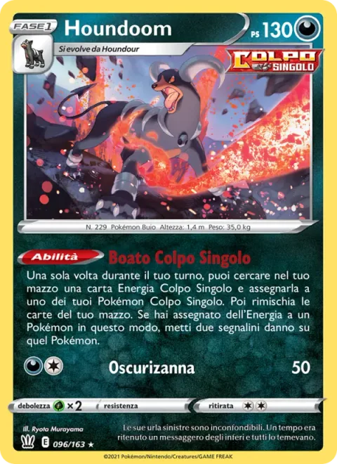 Houndoom [Single Strike Roar | Darkness Fang]
