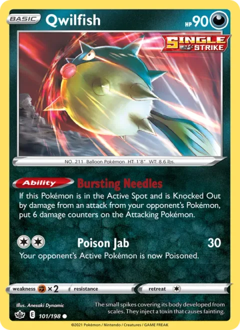 Qwilfish [Bursting Needles | Poison Jab]