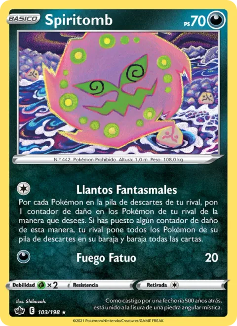 Spiritomb [Ghostly Cries | Will-O-Wisp]