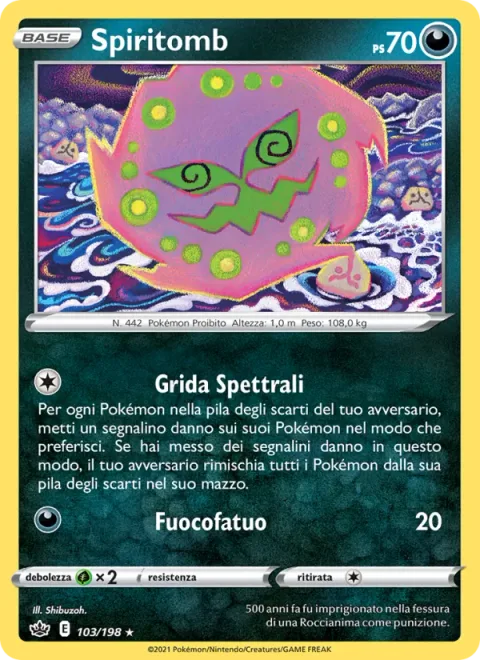 Spiritomb [Ghostly Cries | Will-O-Wisp]