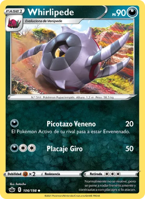 Whirlipede [Poison Sting | Rolling Tackle]