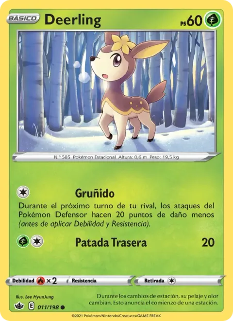 Deerling [Growl | Rear Kick]