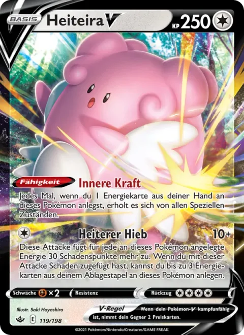 Blissey V [Natural Cure | Blissful Blast]