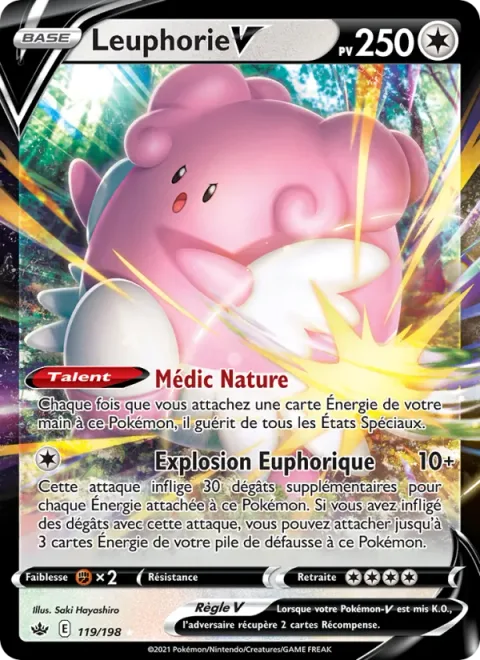 Blissey V [Natural Cure | Blissful Blast]