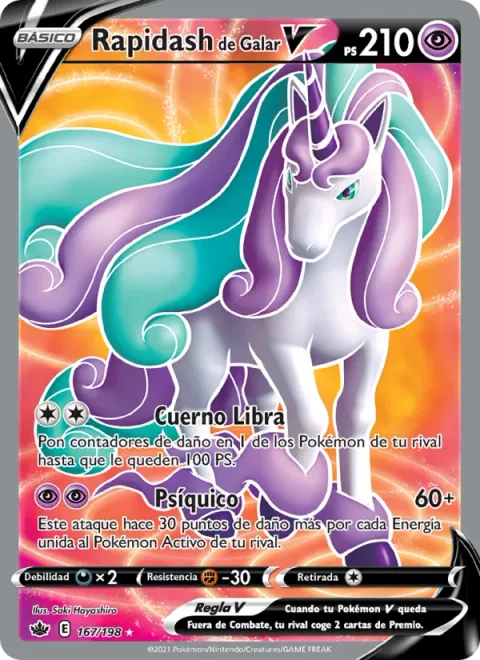 Galarian Rapidash V [Libra Horn | Psychic]