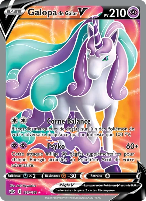 Galarian Rapidash V [Libra Horn | Psychic]
