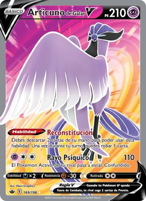 Galarian Articuno V [Reconstitute | Psyray]