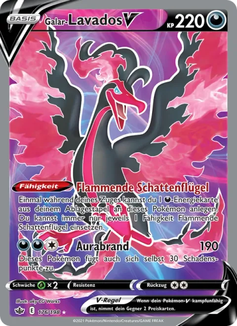 Galarian Moltres V [Direflame Wings | Aura Burn]