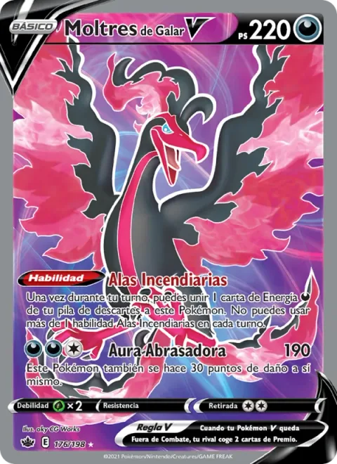 Galarian Moltres V [Direflame Wings | Aura Burn]