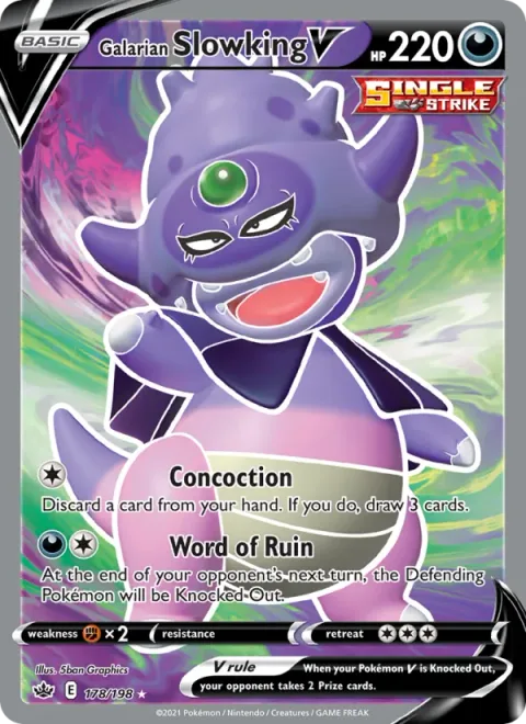Galarian Slowking V [Concoction | Word of Ruin]