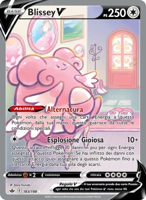 Blissey V [Natural Cure | Blissful Blast]