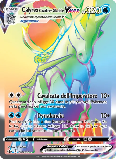 Ice Rider Calyrex VMAX [Ride of the High King | Max Lance]