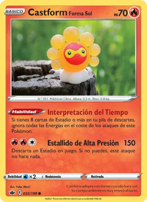 Castform Sunny Form [Weather Reading | High-Pressure Blast]