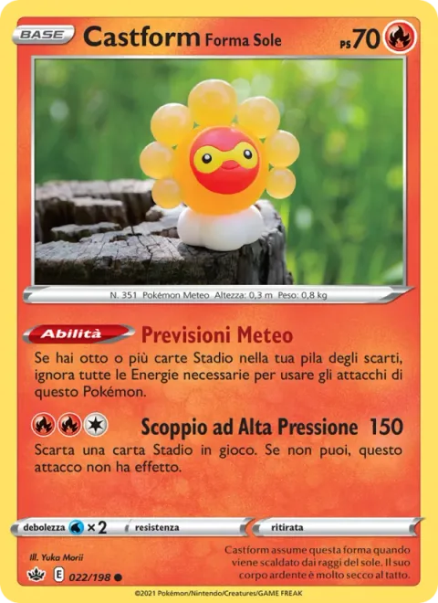 Castform Sunny Form [Weather Reading | High-Pressure Blast]