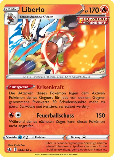 Cinderace [Crisis Power | Fireball Shot]