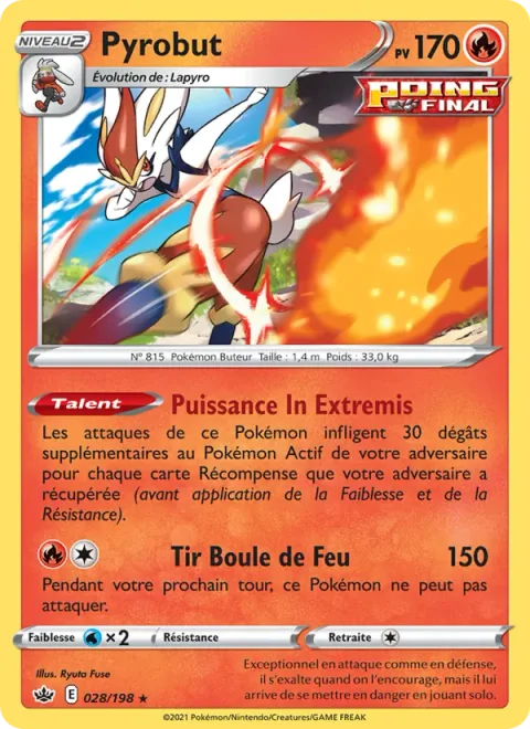 Cinderace [Crisis Power | Fireball Shot]
