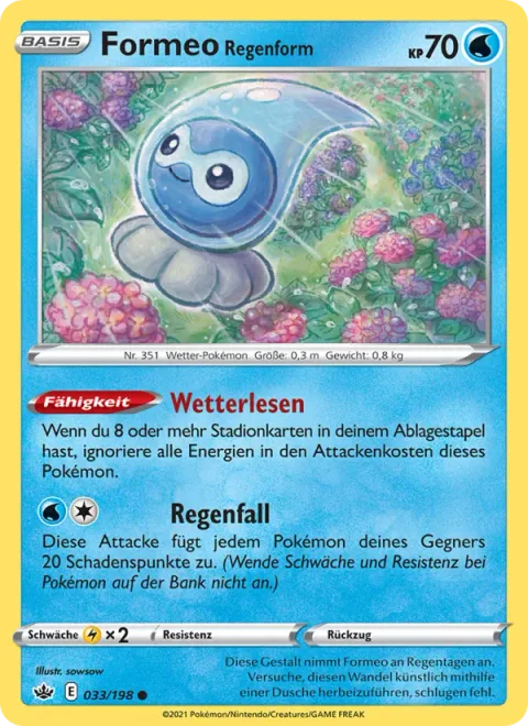 Castform Rainy Form [Weather Reading | Rainfall]