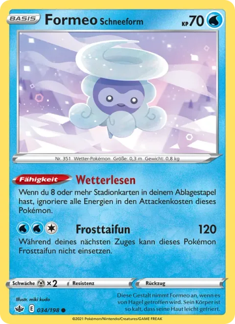 Castform Snowy Form [Weather Reading | Frosty Typhoon]