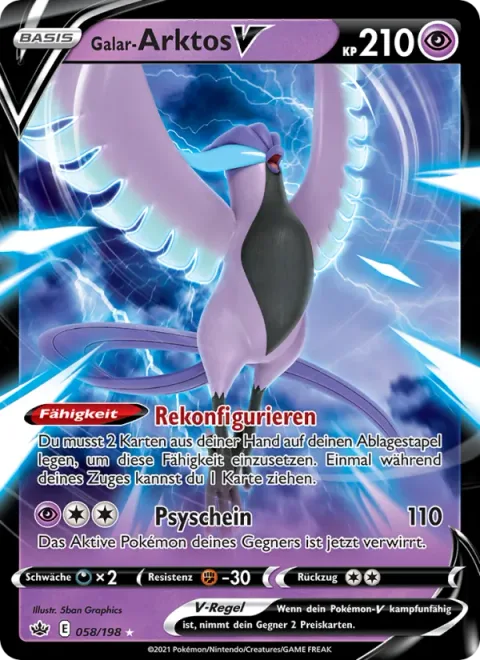 Galarian Articuno V [Reconstitute | Psyray]