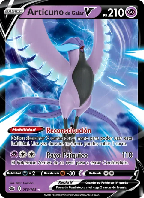 Galarian Articuno V [Reconstitute | Psyray]