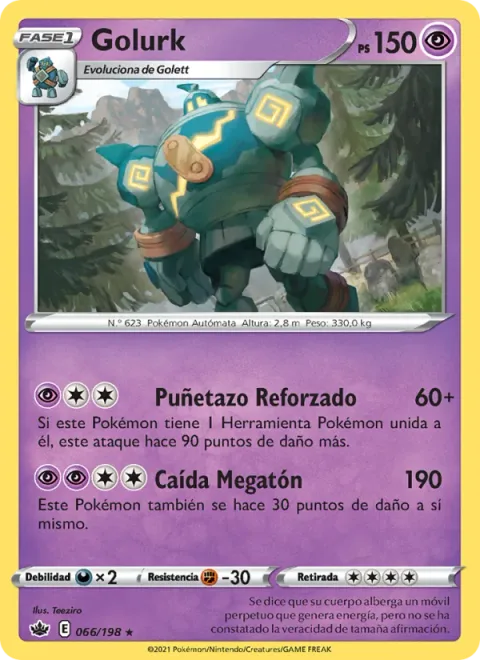 Golurk [Reinforced Punch | Megaton Fall]