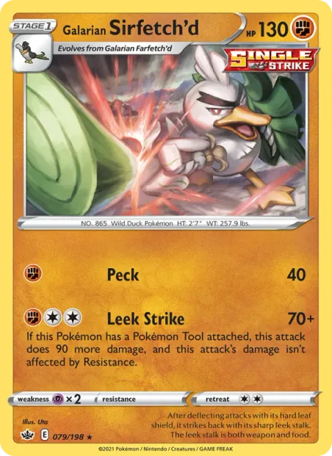 Galarian Sirfetch'd [Peck | Leek Strike]