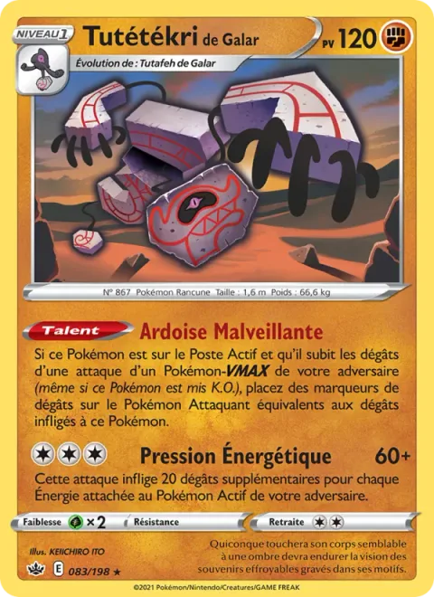 Galarian Runerigus [Spiteful Slate | Energy Press]