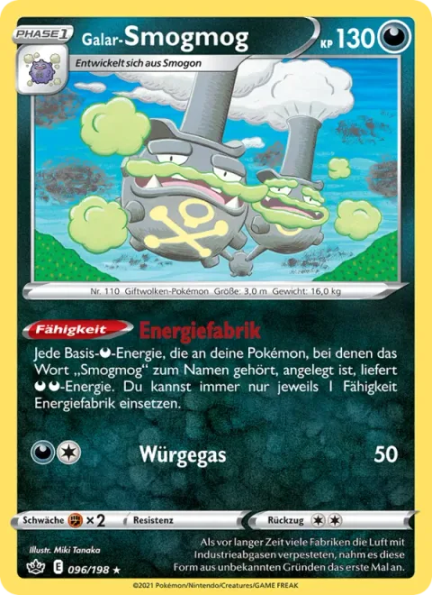 Galarian Weezing [Energy Factory | Suffocating Gas]
