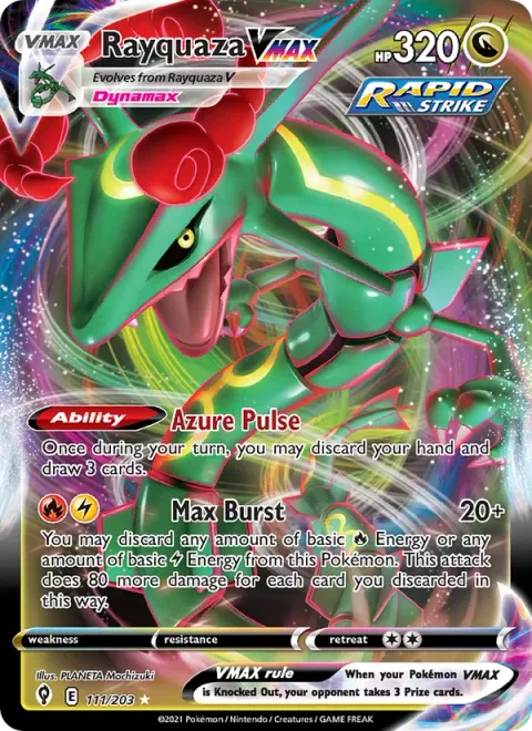 Rayquaza VMAX [Azure Pulse | Max Burst]