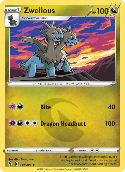 Zweilous [Bite | Dragon Headbutt]