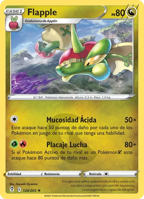 Flapple [Acidic Mucus | Fighting Tackle]