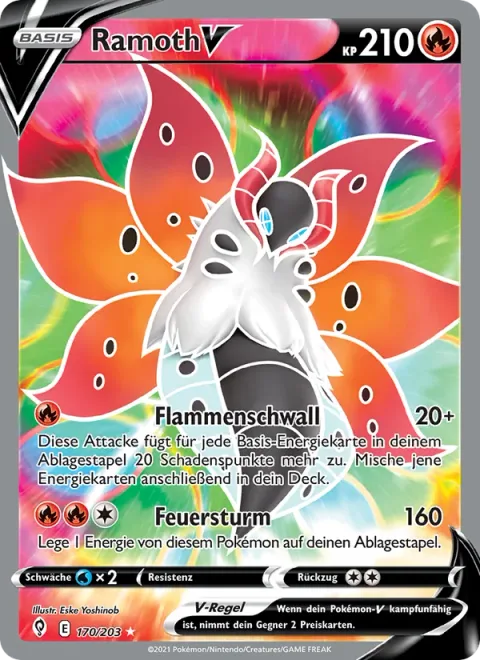 Volcarona V [Surging Flames | Fire Blast]