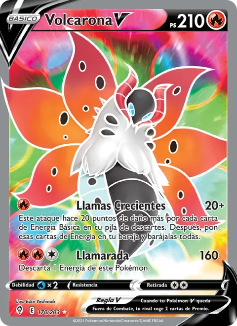 Volcarona V [Surging Flames | Fire Blast]