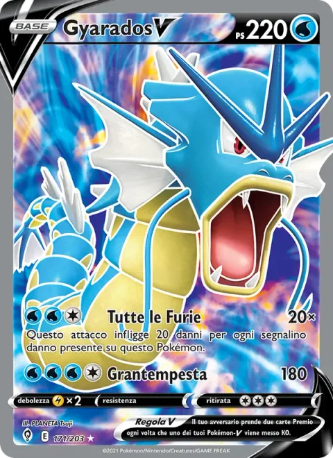 Gyarados V [Get Angry | Heavy Storm]