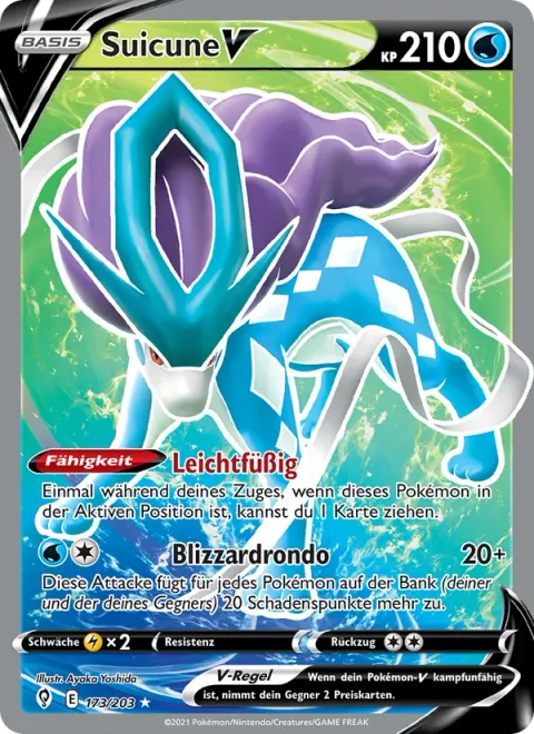 Suicune V [Fleet-Footed | Blizzard Rondo]