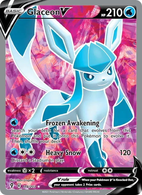 Glaceon V [Frozen Awakening | Heavy Snow]
