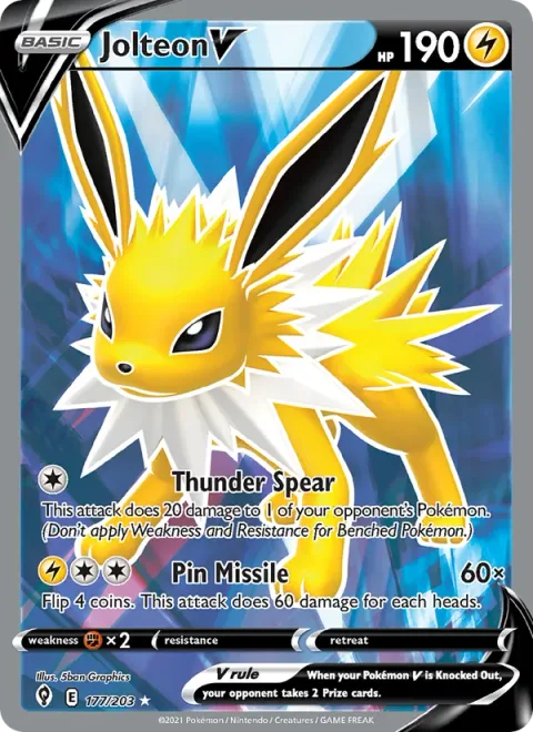 Jolteon V [Thunder Spear | Pin Missile]