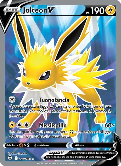 Jolteon V [Thunder Spear | Pin Missile]