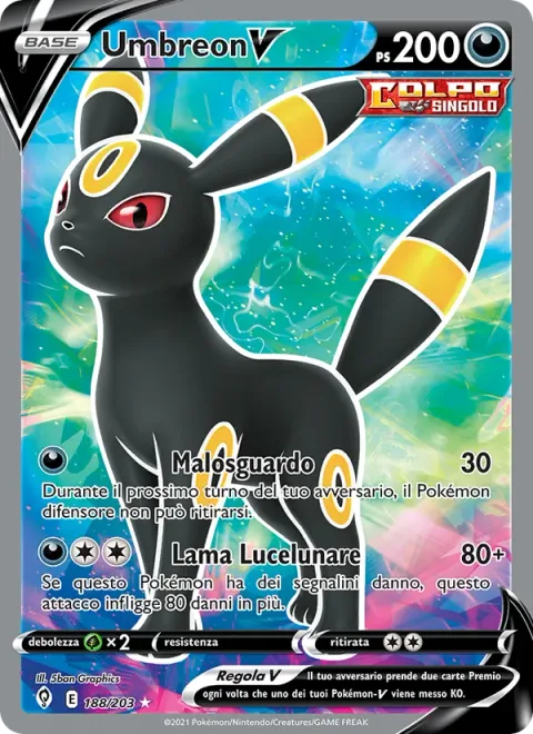 Umbreon V [Mean Look | Moonlight Blade]