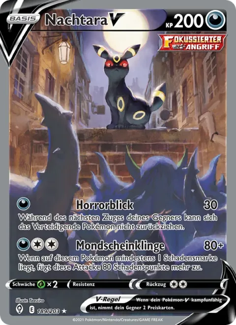 Umbreon V [Mean Look | Moonlight Blade]