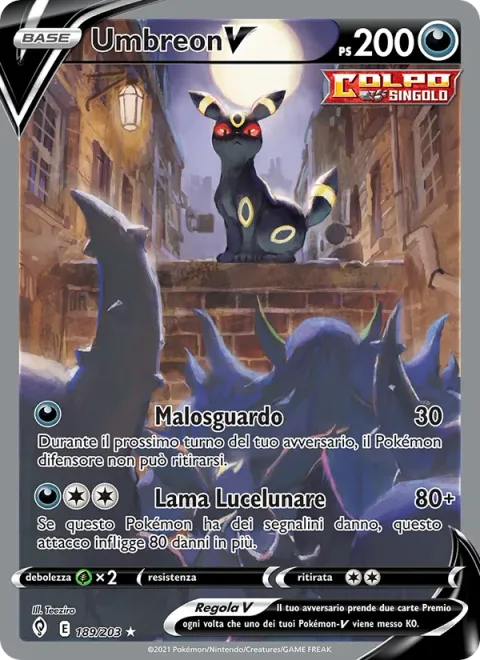 Umbreon V [Mean Look | Moonlight Blade]