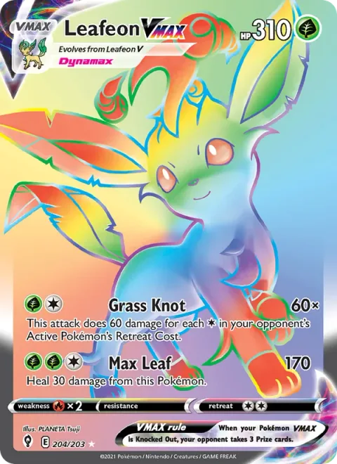Leafeon VMAX [Grass Knot | Max Leaf]
