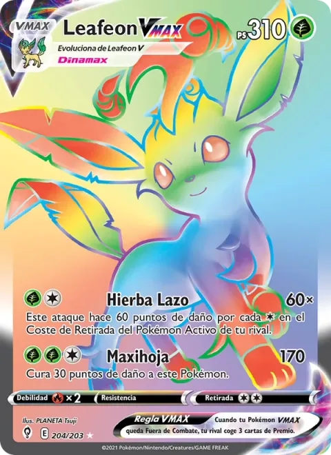 Leafeon VMAX [Grass Knot | Max Leaf]