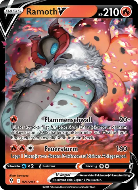 Volcarona V [Surging Flames | Fire Blast]