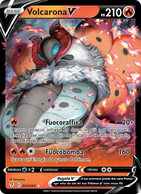 Volcarona V [Surging Flames | Fire Blast]
