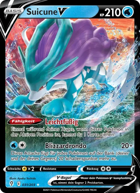 Suicune V [Fleet-Footed | Blizzard Rondo]