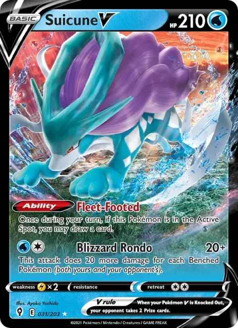 Suicune V [Fleet-Footed | Blizzard Rondo]