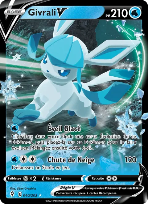 Glaceon V [Frozen Awakening | Heavy Snow]